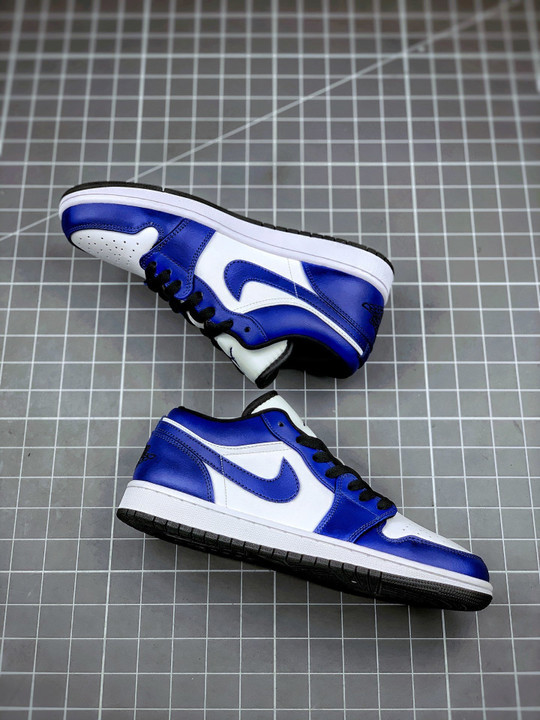 Air jordan 1 low white/game royal-black