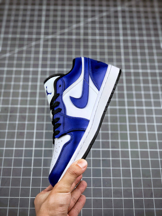 Air jordan 1 low white/game royal-black