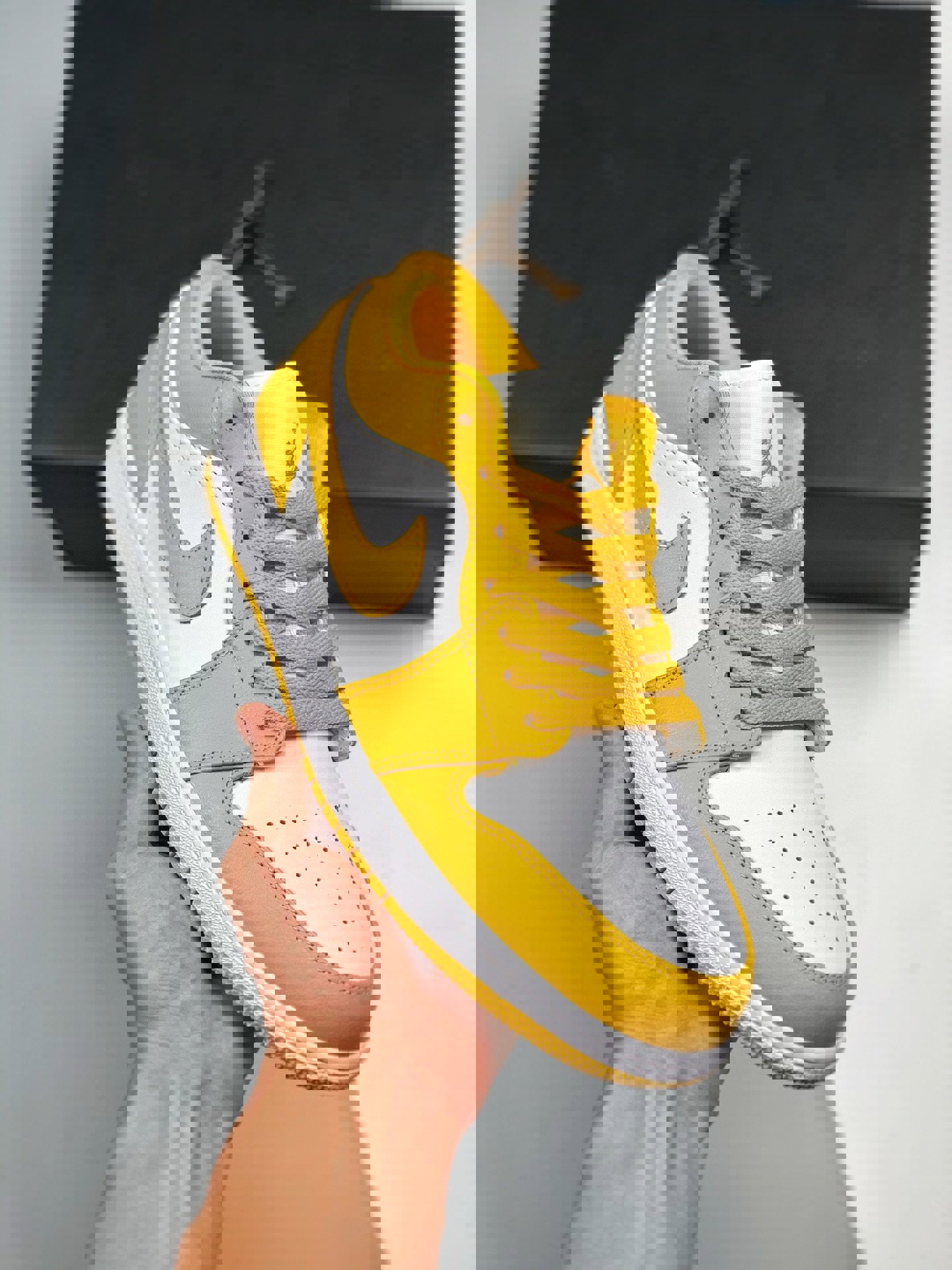 Air jordan 1 low white/pollen 553558-171