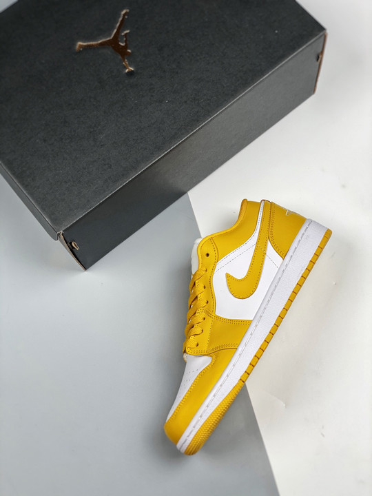 Air jordan 1 low white/pollen 553558-171