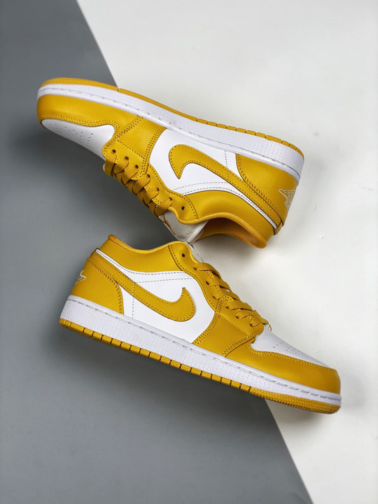 Air jordan 1 low white/pollen 553558-171