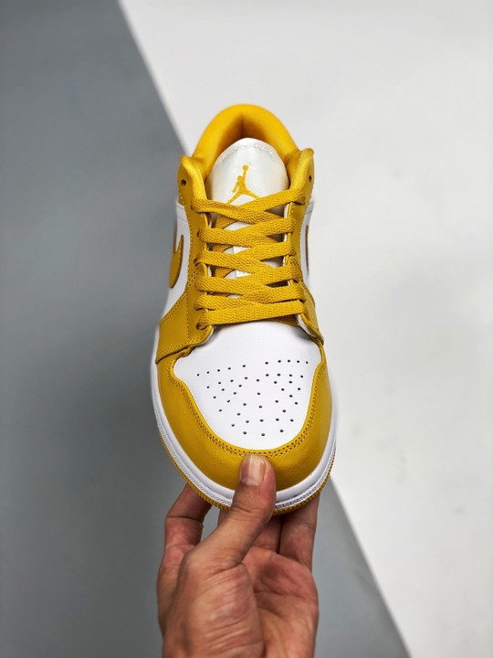 Air jordan 1 low white/pollen 553558-171