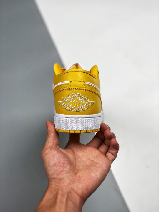 Air jordan 1 low white/pollen 553558-171