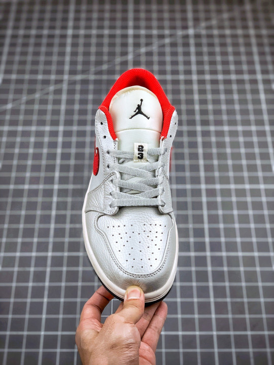 Air jordan 1 low white red da4668-001
