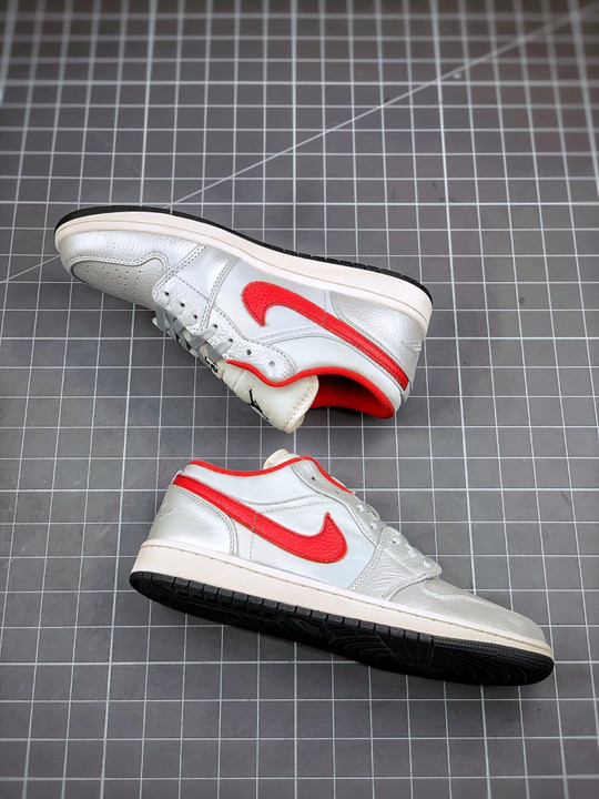 Air jordan 1 low white red da4668-001