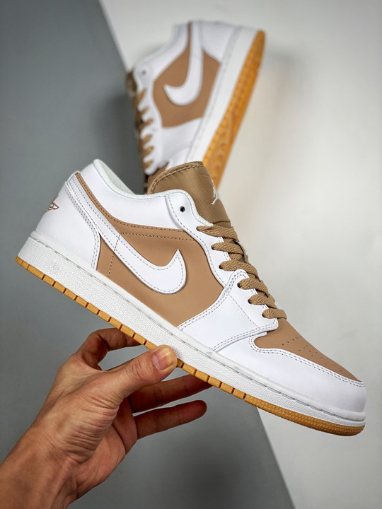 Air jordan 1 low white tan gum dn6999-100