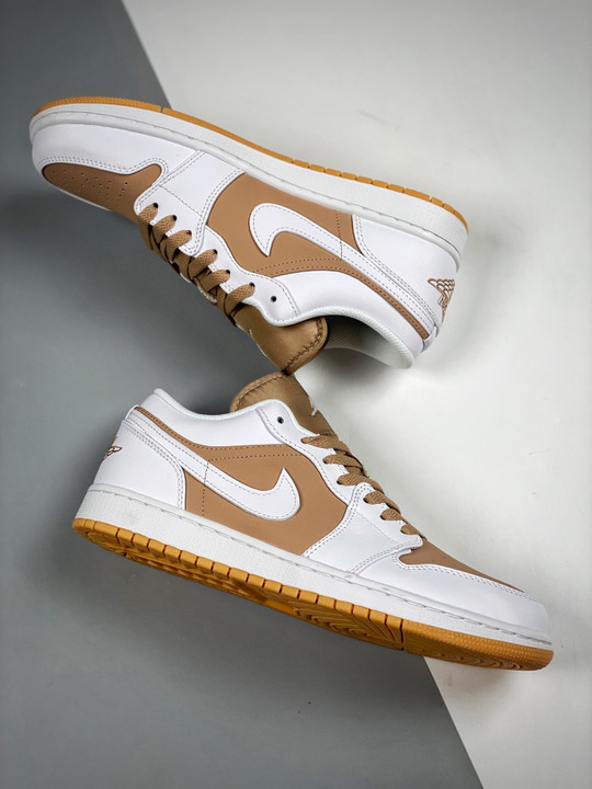 Air jordan 1 low white tan gum dn6999-100