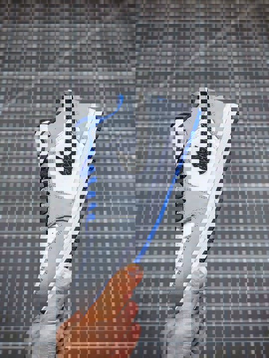 Air jordan 1 low white/true blue-cement grey-black