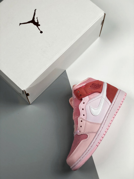 Air jordan 1 low wmns digital pink/white-pink foam-sail