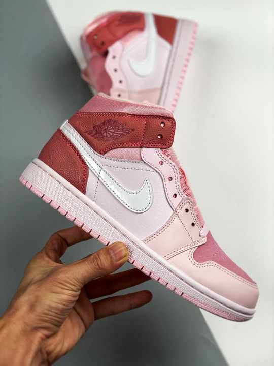 Air jordan 1 low wmns digital pink/white-pink foam-sail