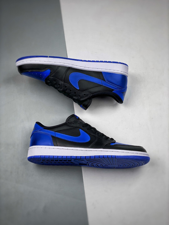 Air jordan 1 retro low og black/varsity royal-sail 705329-004