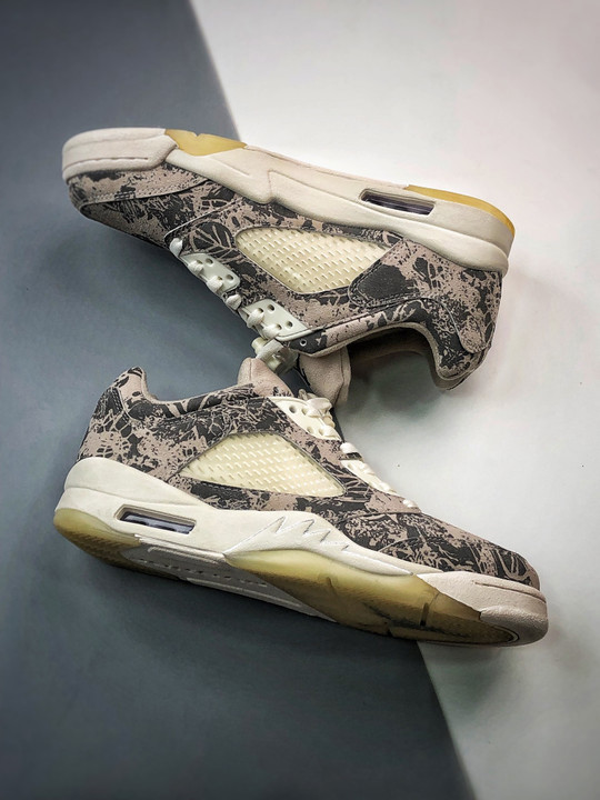 Air jordan 5 low expressioncoconut milk/black-white da8016-100