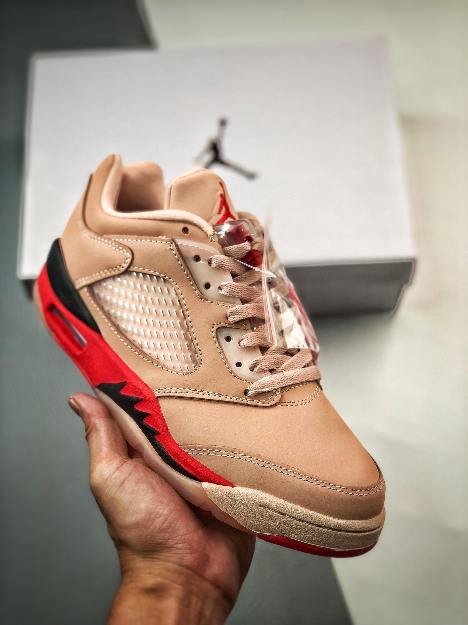 Air jordan 5 low girls that hooparctic orange/siren red-black da8016-806