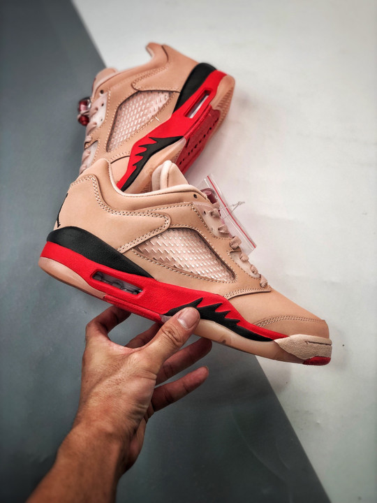 Air jordan 5 low girls that hooparctic orange/siren red-black da8016-806