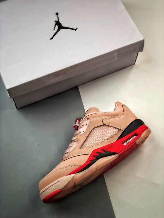 Air jordan 5 low girls that hooparctic orange/siren red-black da8016-806