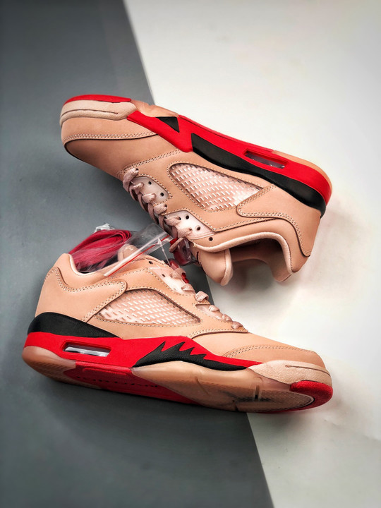 Air jordan 5 low girls that hooparctic orange/siren red-black da8016-806