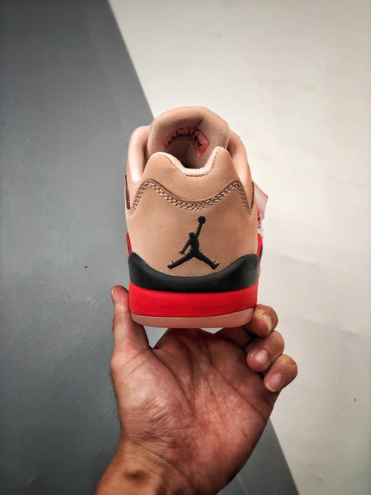 Air jordan 5 low girls that hooparctic orange/siren red-black da8016-806