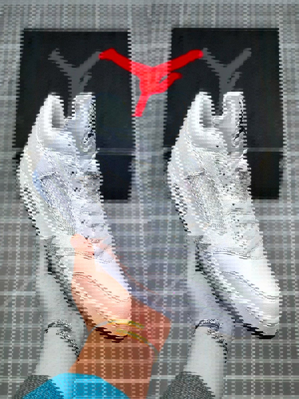 Air jordan 5 low white/black-wolf grey 819172-122