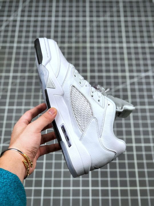 Air jordan 5 low white/black-wolf grey 819172-122