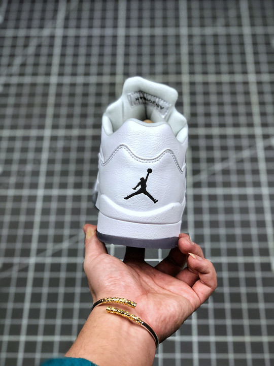 Air jordan 5 low white/black-wolf grey 819172-122