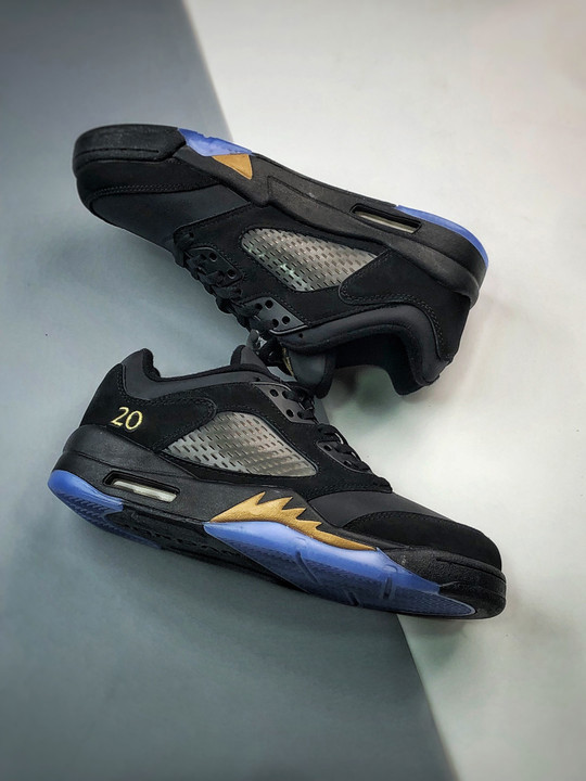 Air jordan 5 low wingsblack/metallic gold dj1094-001
