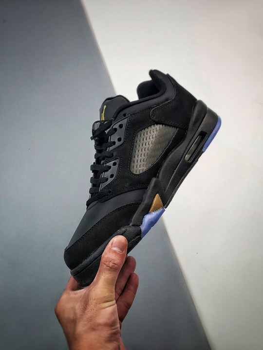 Air jordan 5 low wingsblack/metallic gold dj1094-001