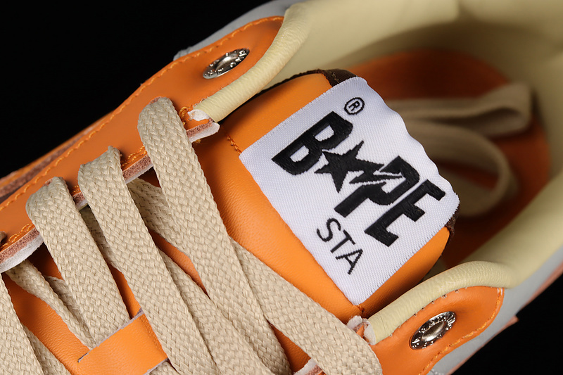 Bape sta low brownlight grey/white-orange