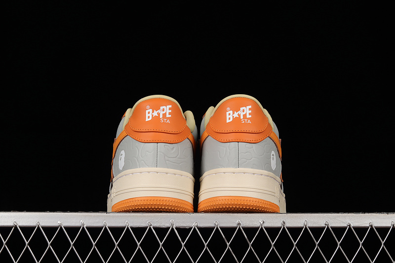 Bape sta low brownlight grey/white-orange