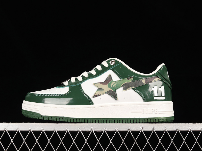 Bape sta tokyo white/green/camouflage