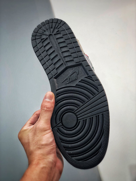 Custom air jordan 1 low pine green white black