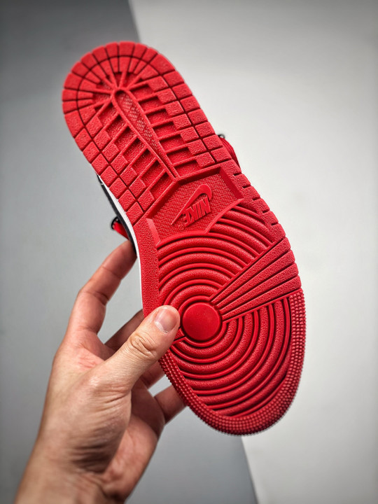 Custom air jordan 1 low white gym red