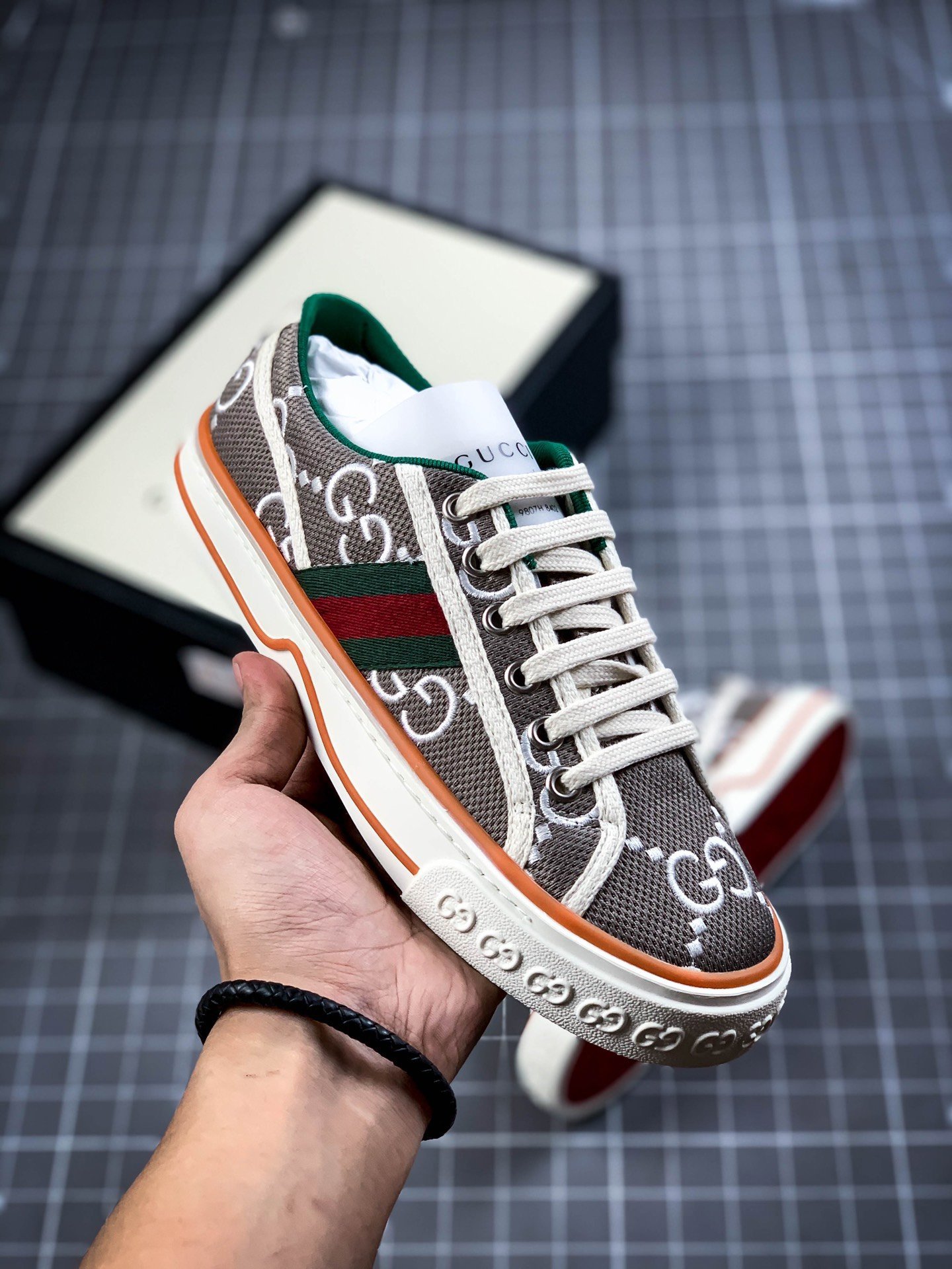 Gucci tennis 1977 gg canvas gt-009vlib5gn