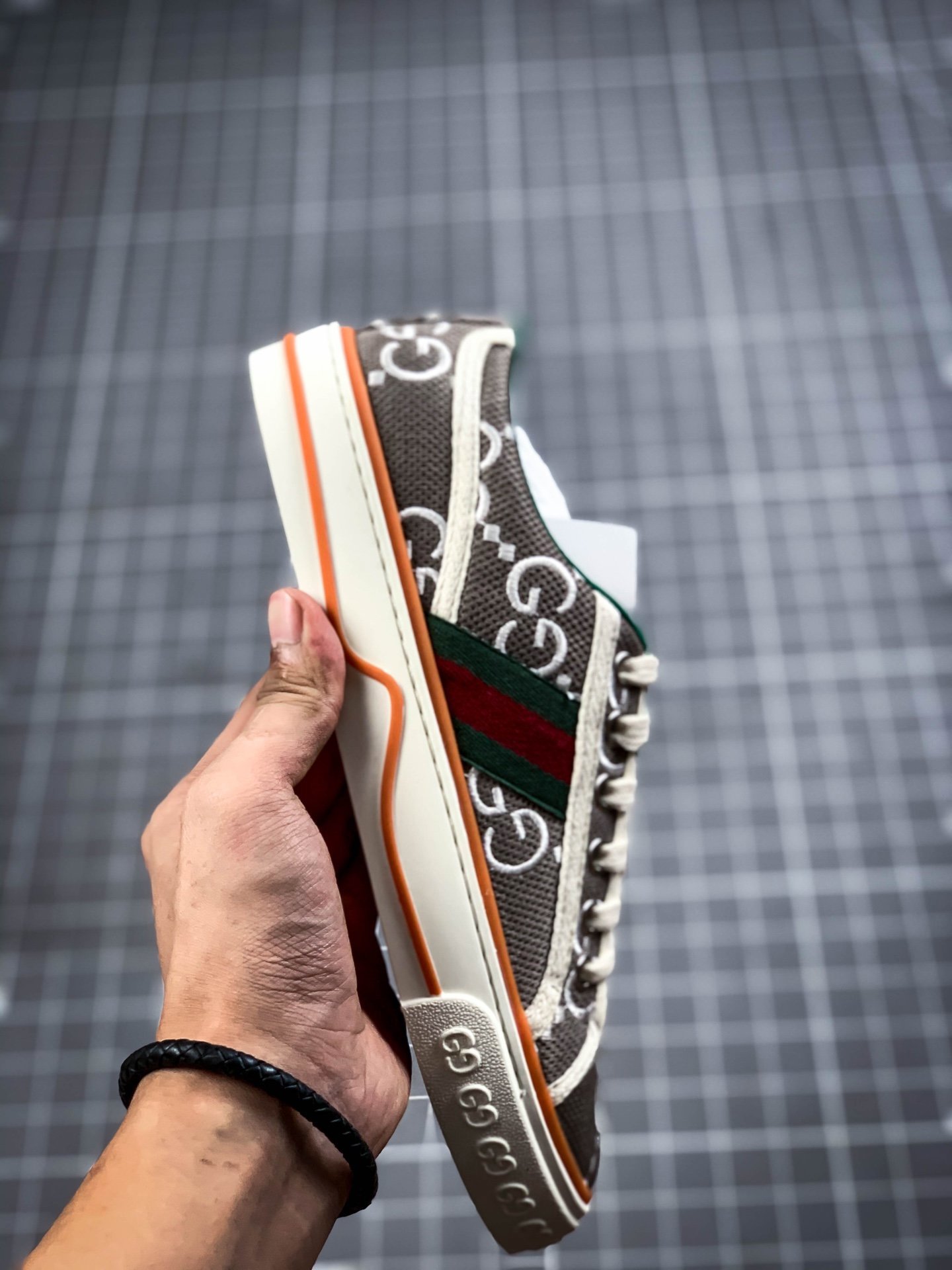 Gucci tennis 1977 gg canvas gt-009vlib5gn