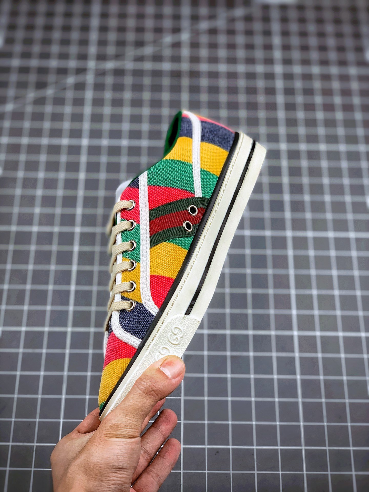 Gucci tennis 1977 gg canvas gt-00arrl7mpy