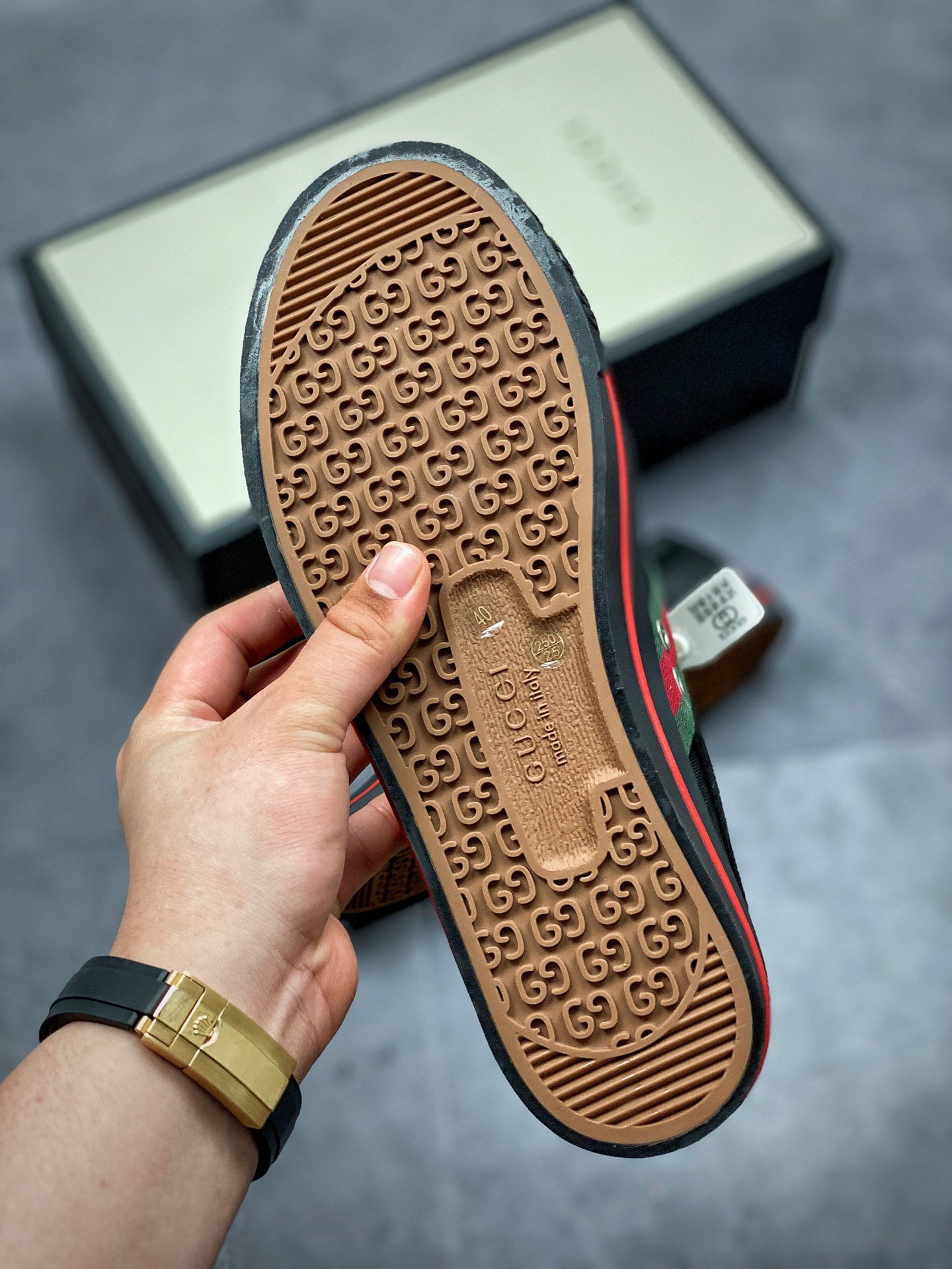 Gucci tennis 1977 gg canvas gt-00bpfseq5o