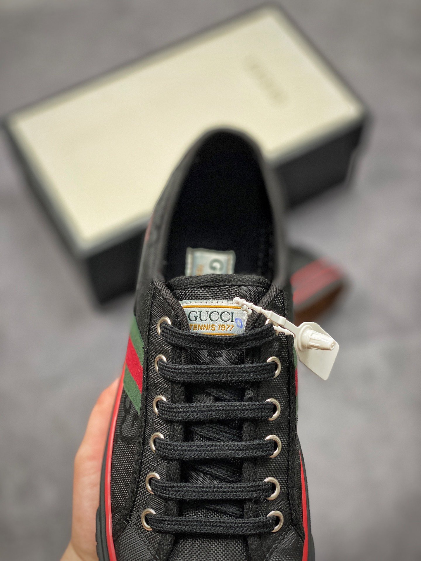 Gucci tennis 1977 gg canvas gt-00bpfseq5o