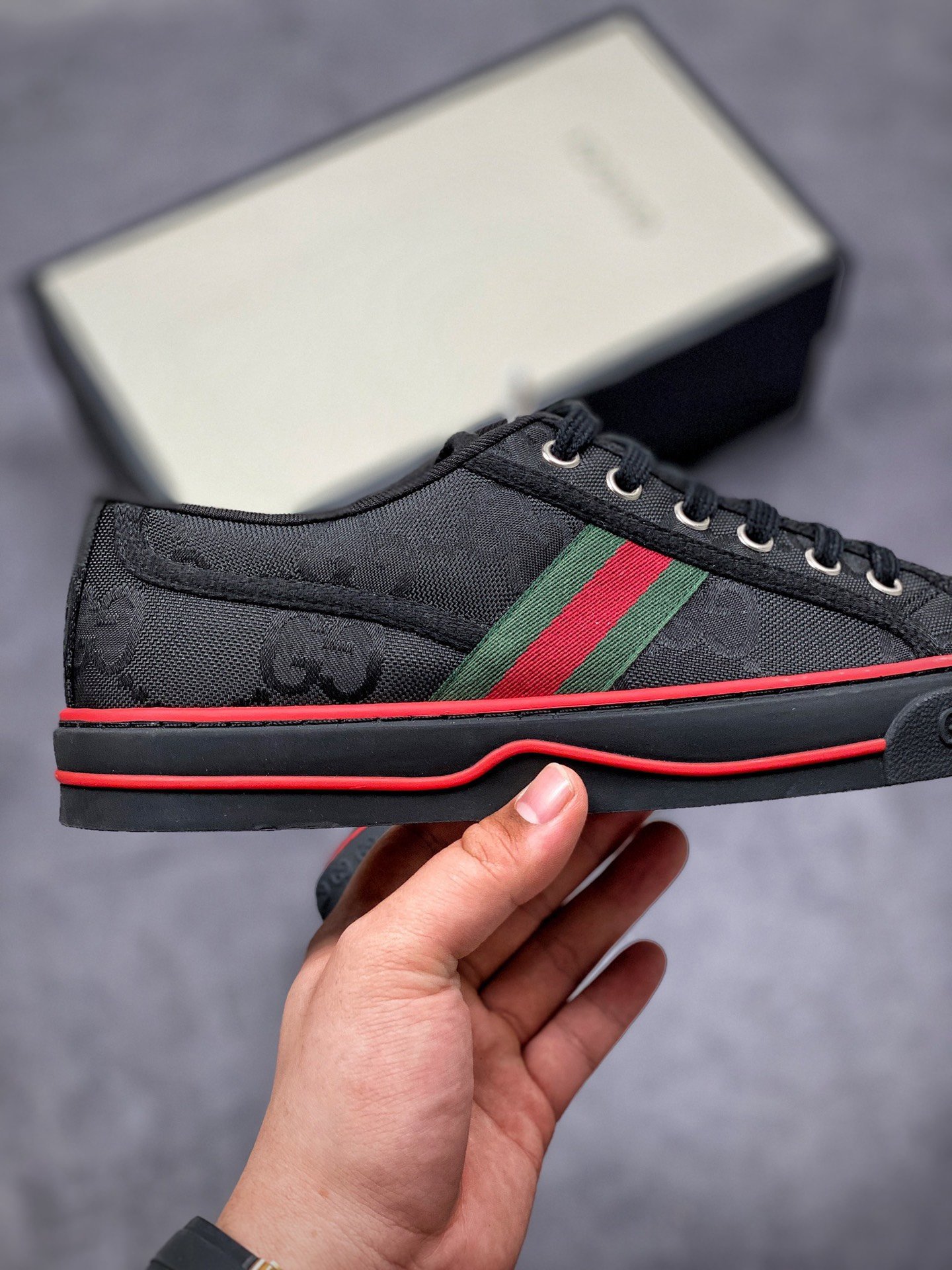 Gucci tennis 1977 gg canvas gt-00bpfseq5o