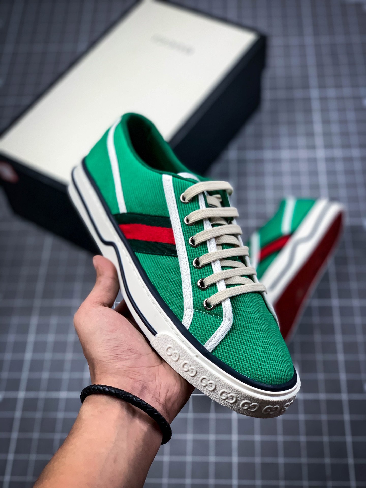 Gucci tennis 1977 gg canvas gt-00bvgbtggk