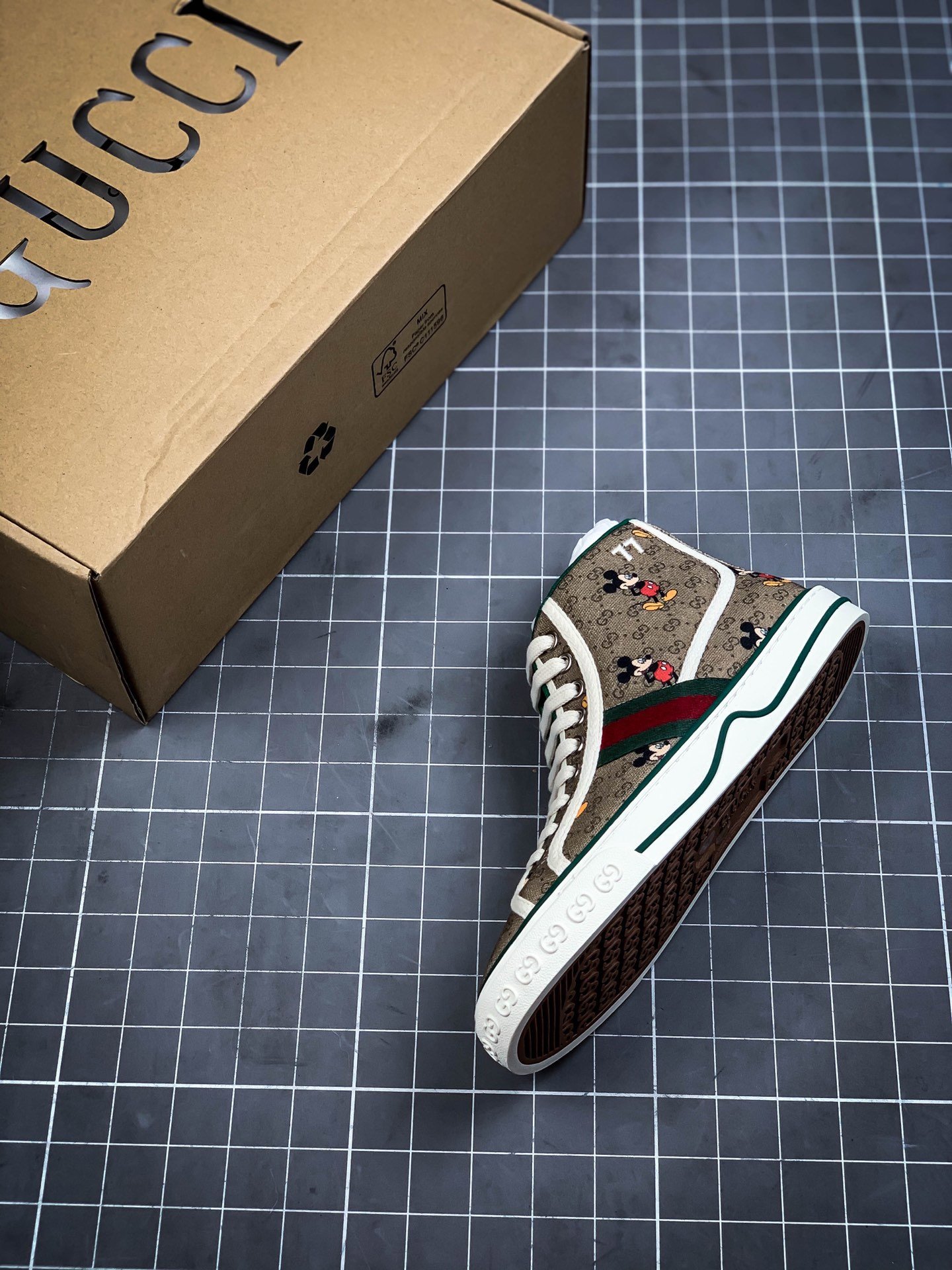 Gucci tennis 1977 gg canvas gt-00e9knwh8h