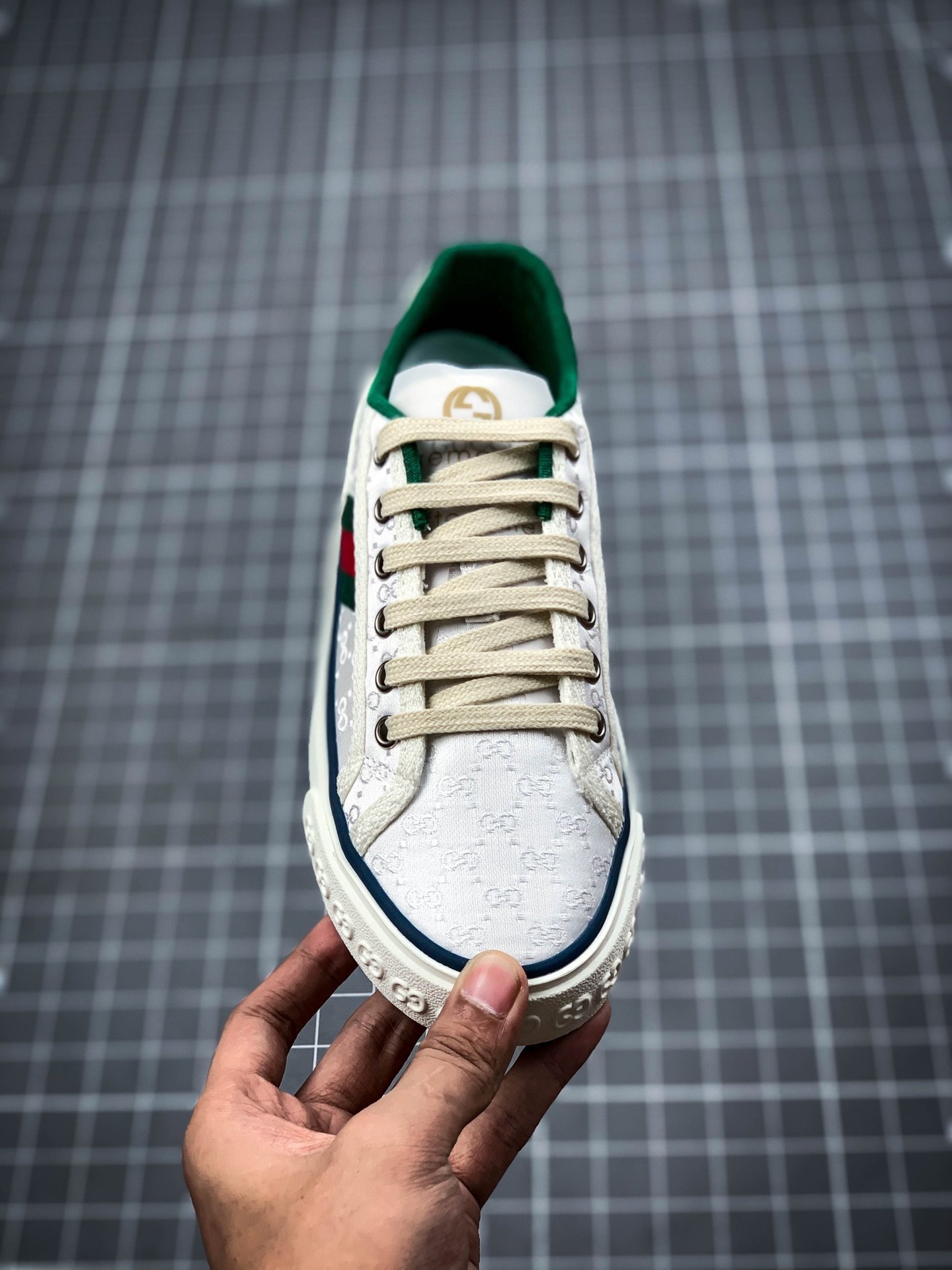 Gucci tennis 1977 gg canvas gt-00m8e8anjc