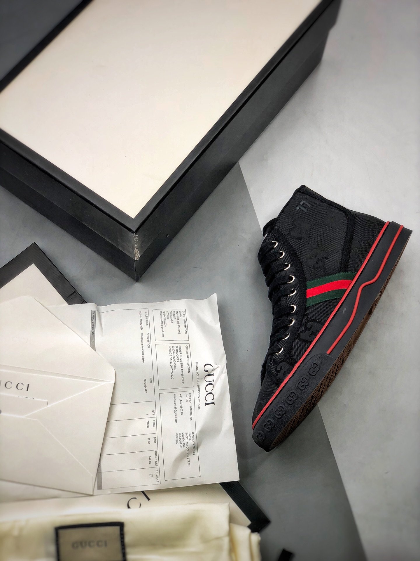 Gucci tennis 1977 gg canvas gt-00nsgxayqr