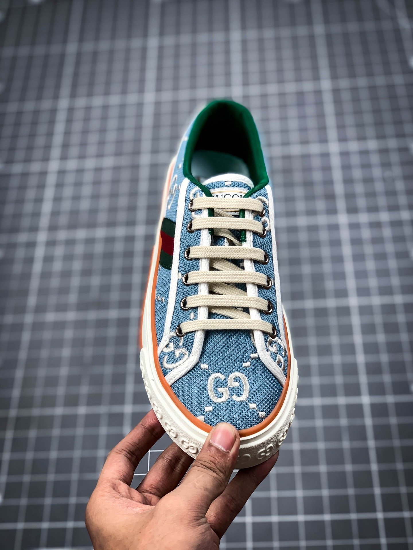 Gucci tennis 1977 gg canvas gt-00tfqcpdyz