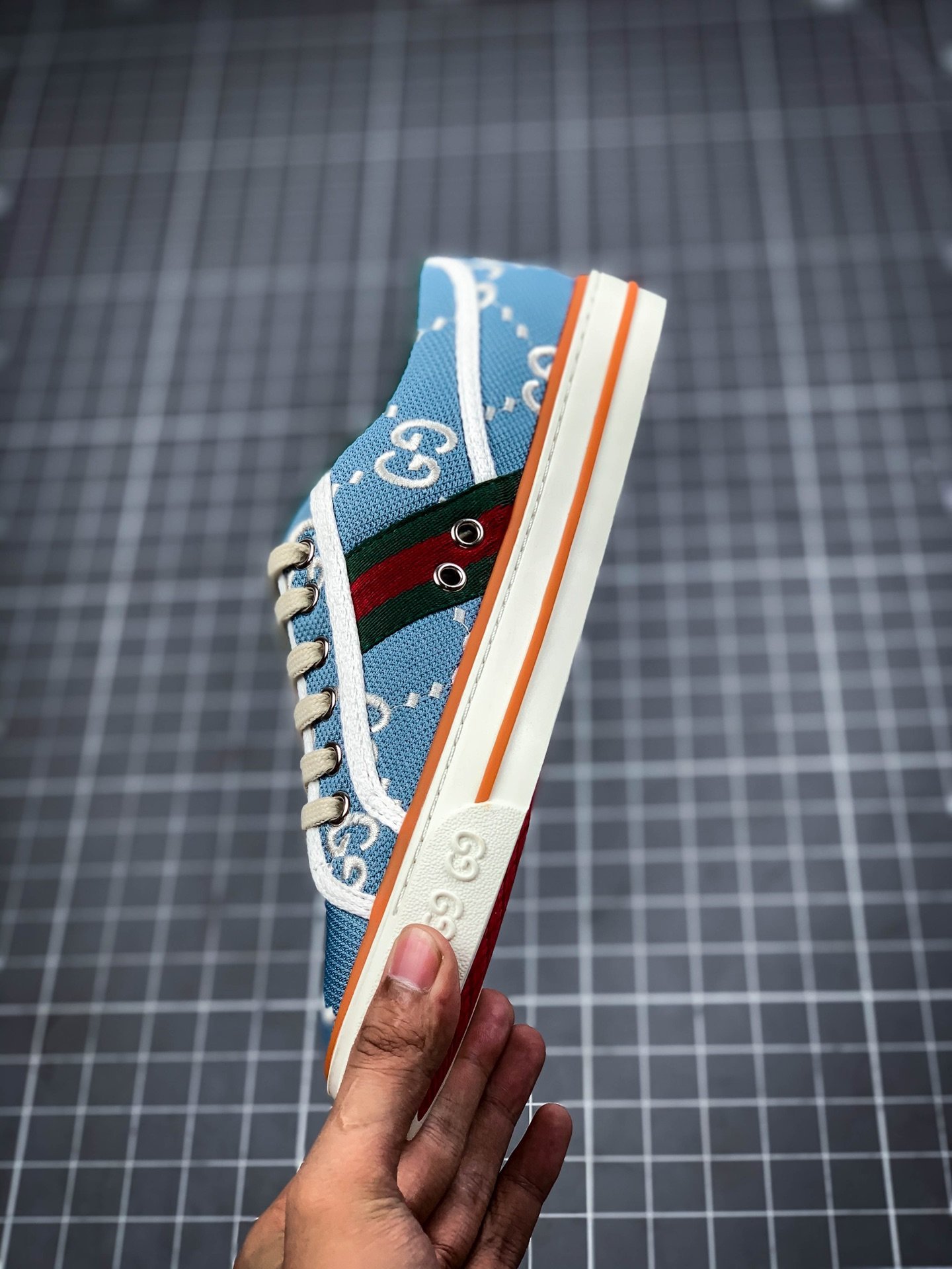 Gucci tennis 1977 gg canvas gt-00tfqcpdyz