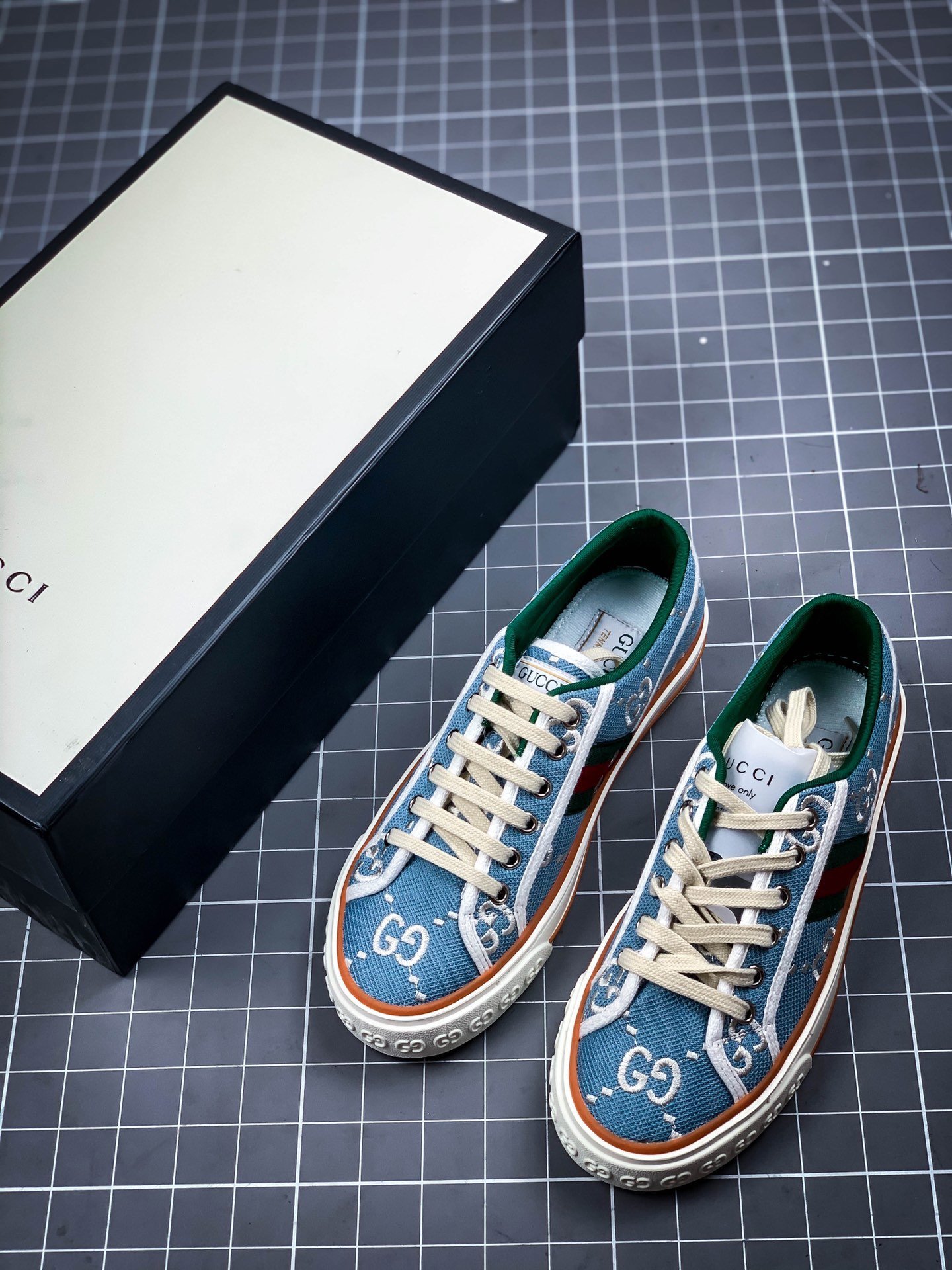 Gucci tennis 1977 gg canvas gt-00tfqcpdyz