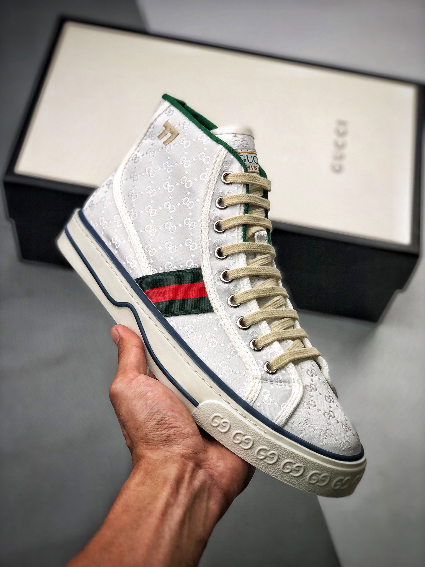 Gucci tennis 1977 gg canvas gt-00thbe88ic
