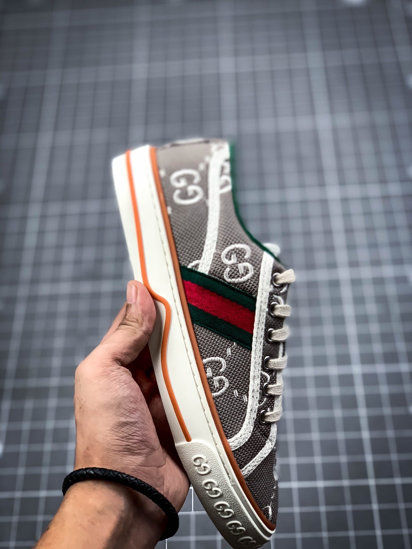 Gucci tennis 1977 gg canvas gt-00ubefkcp9