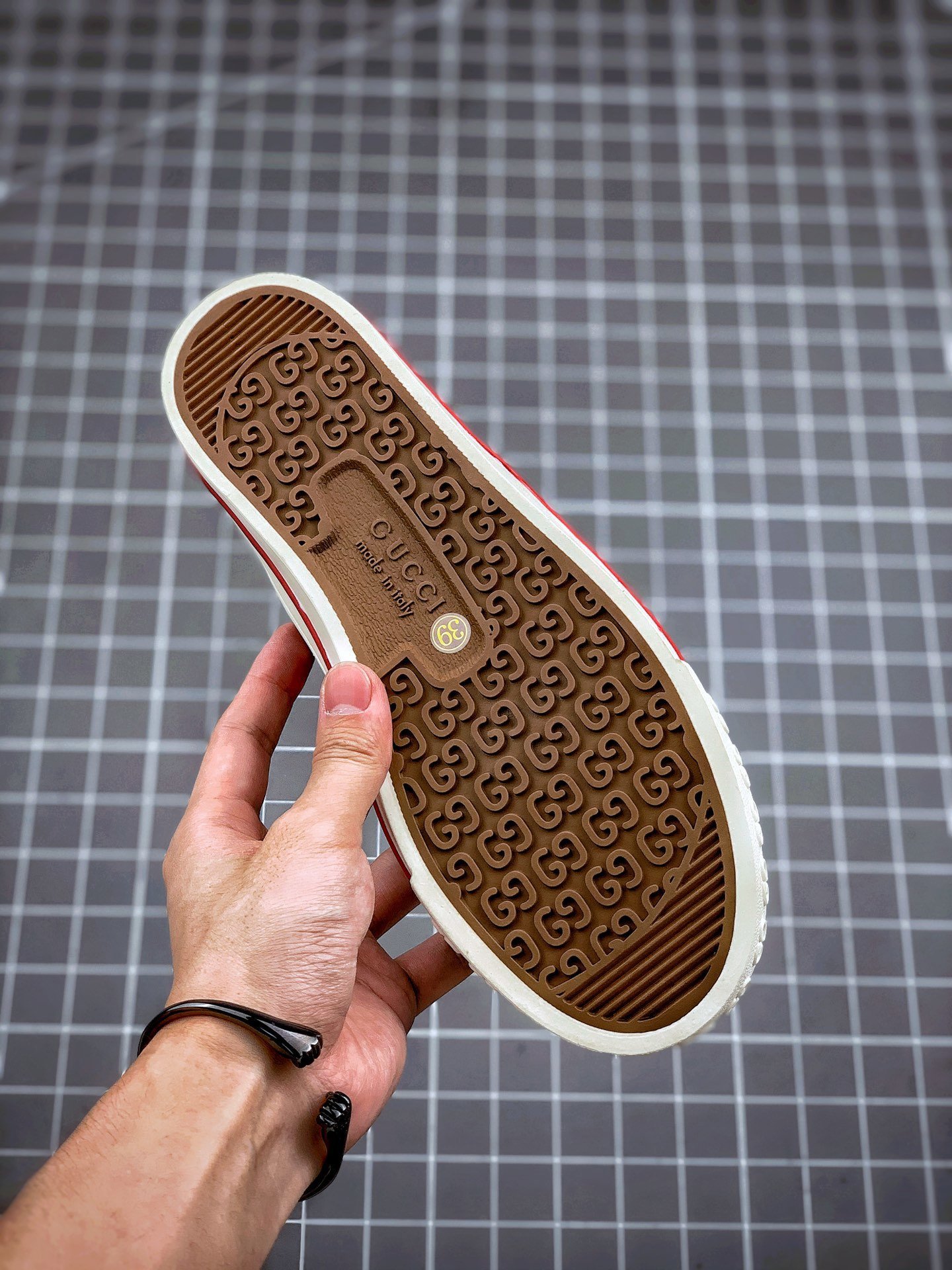 Gucci tennis 1977 gg canvas gt-00ue6lbvri