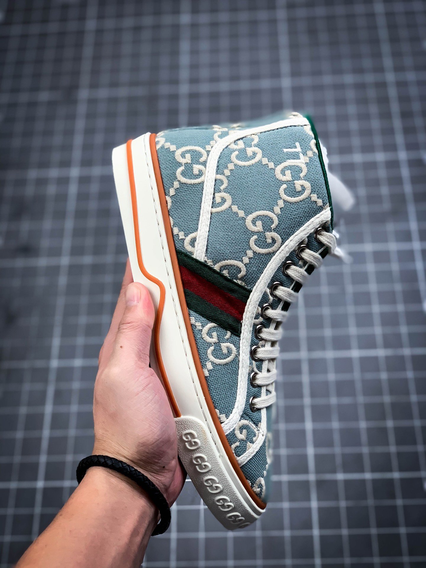 Gucci tennis 1977 gg canvas gt-00ywzofbcm