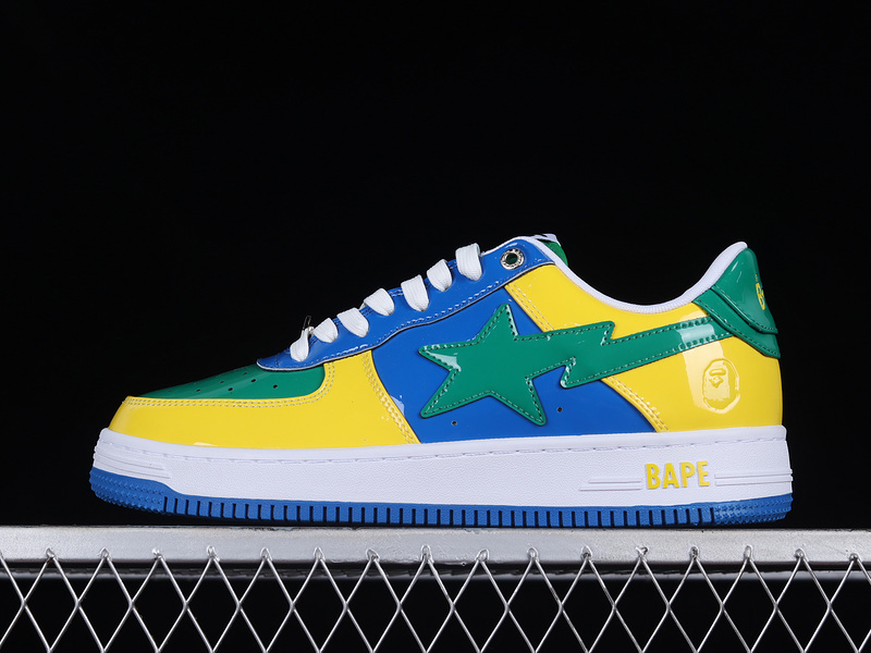 Human made bape sta sk8 to nigo blue/green/yellow-white
