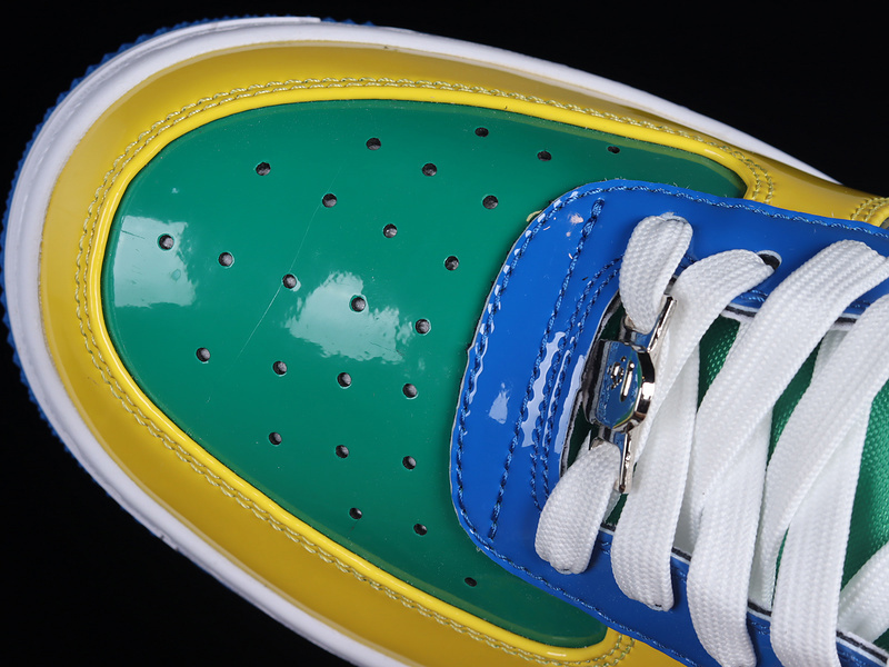 Human made bape sta sk8 to nigo blue/green/yellow-white
